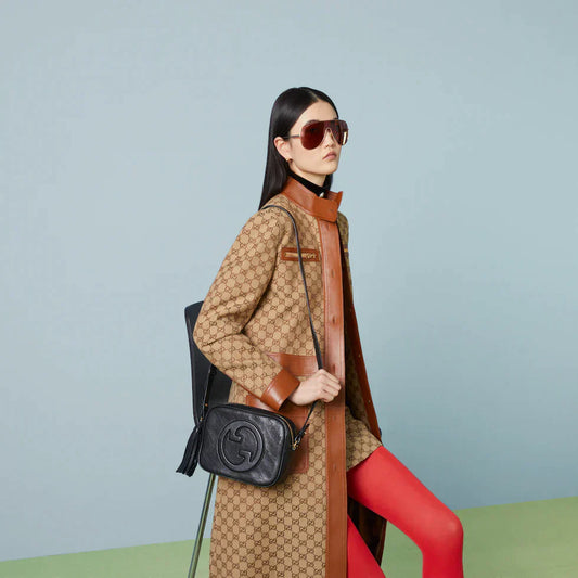 Luxury Gucci Trending 2025 Black Small Blondie Shoulder Bag