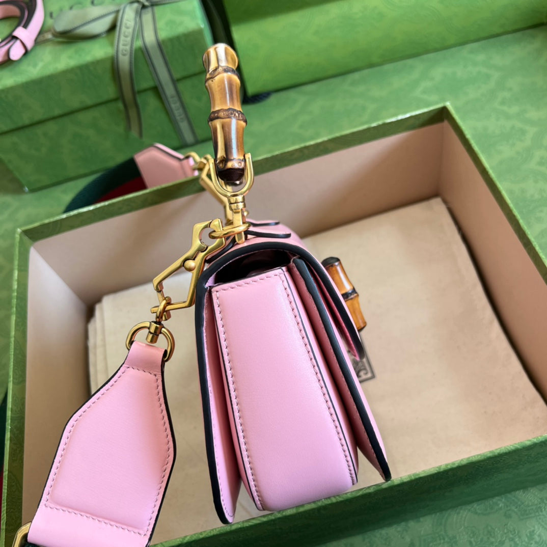 Luxury Gucci Small Top Handle Bag With Bamboo