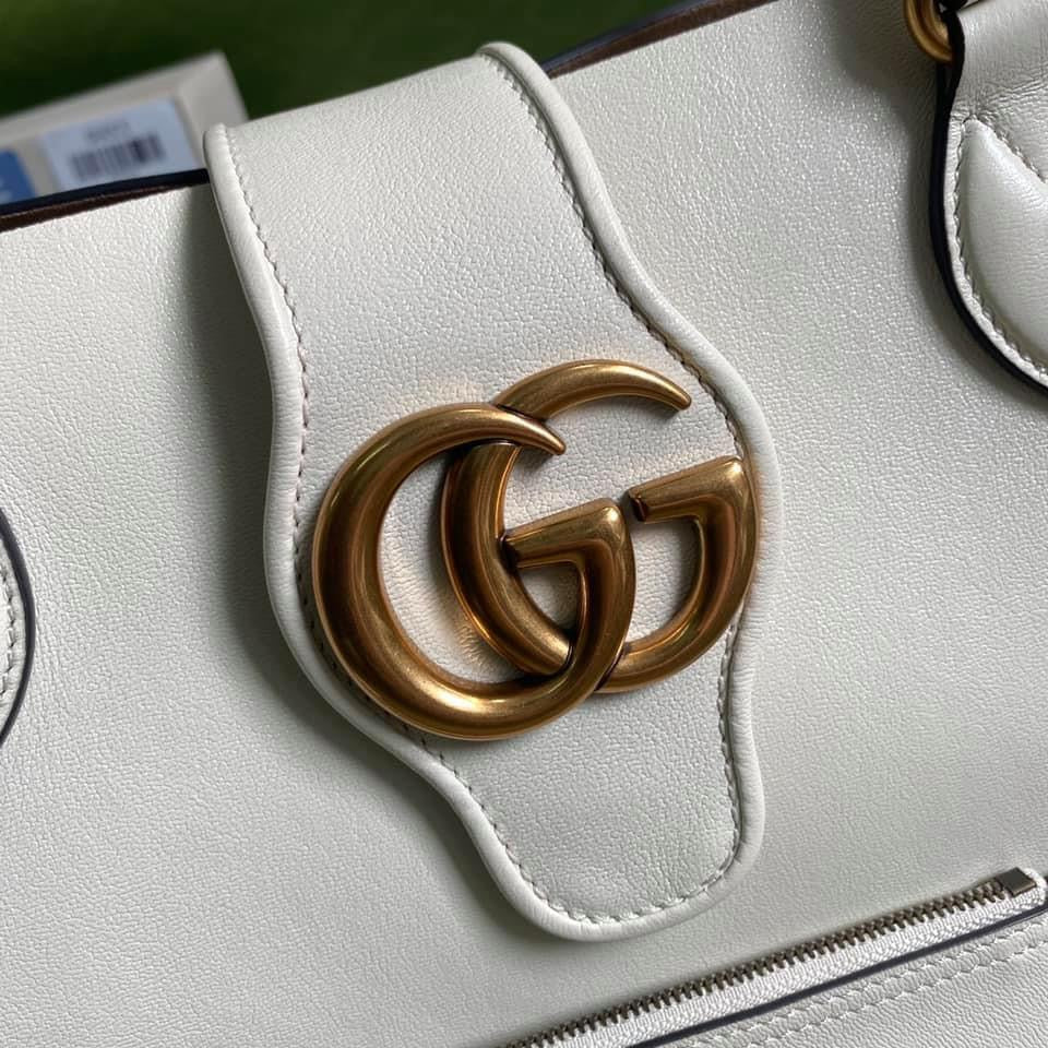 Luxury Gucci Medium Tote With Double G Bag