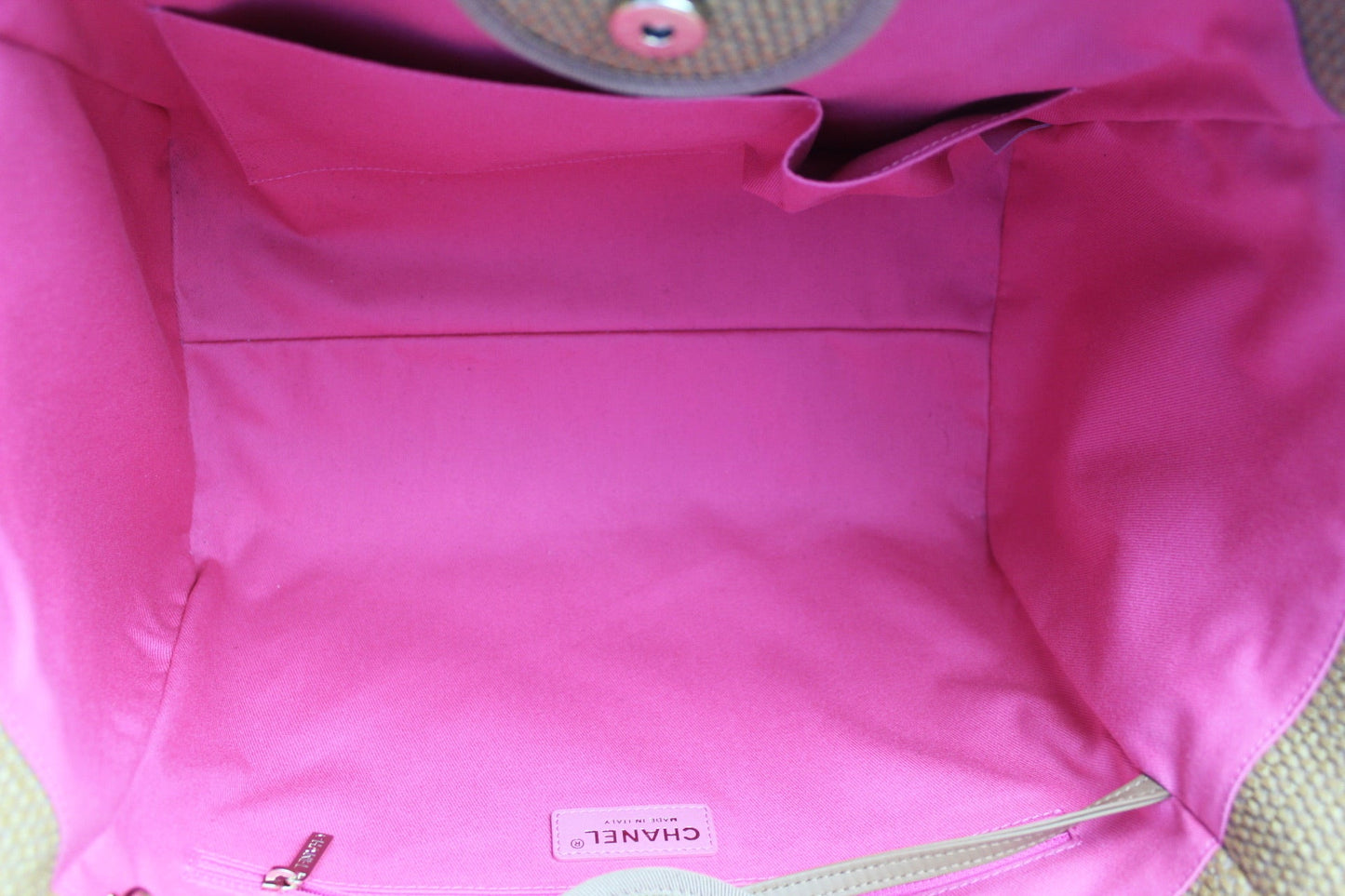 Chanel Viscose Multicolor Deauville Tote