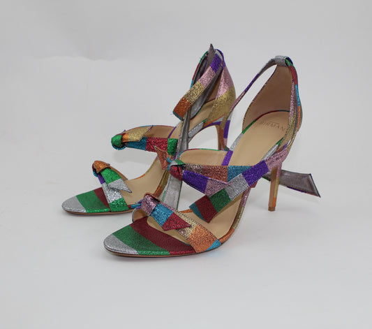 ALEXANDRE BIRMAN LOLITA METALLIC SANDALS