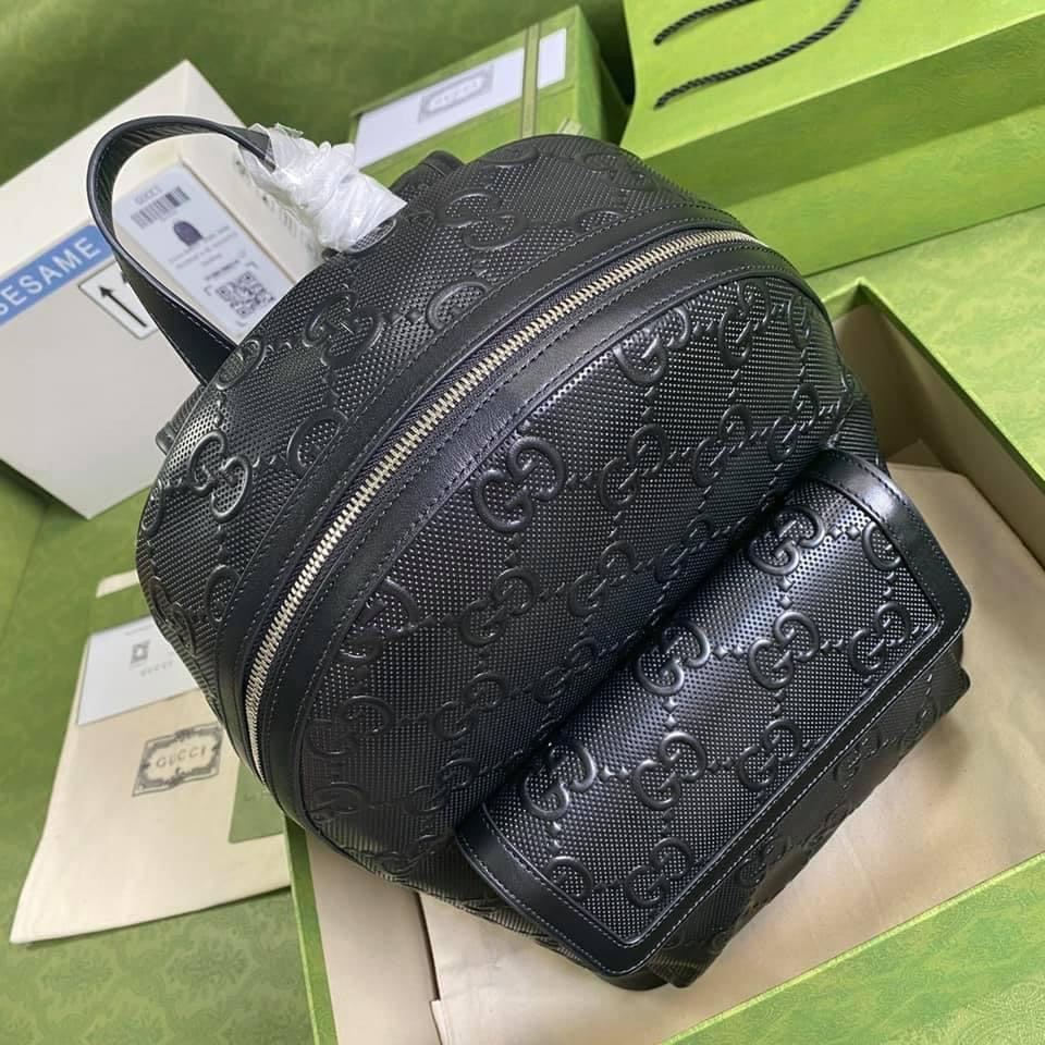 Luxury Gucci GG Embossed Backpack