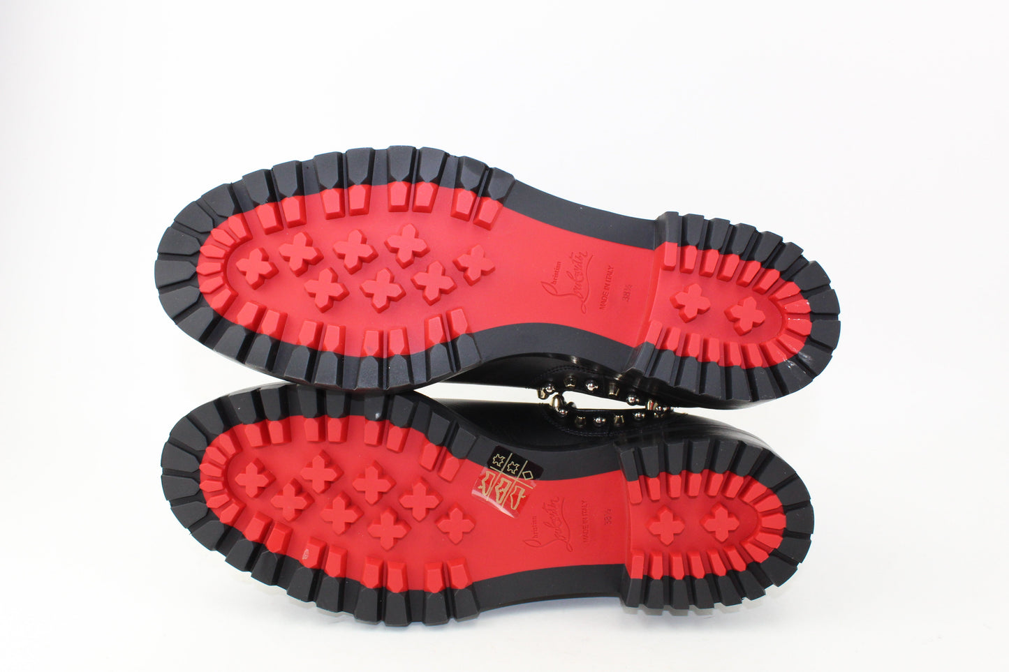 CHRISTIAN LOUBOUTIN CHASE A CLOU FLAT BOOTS