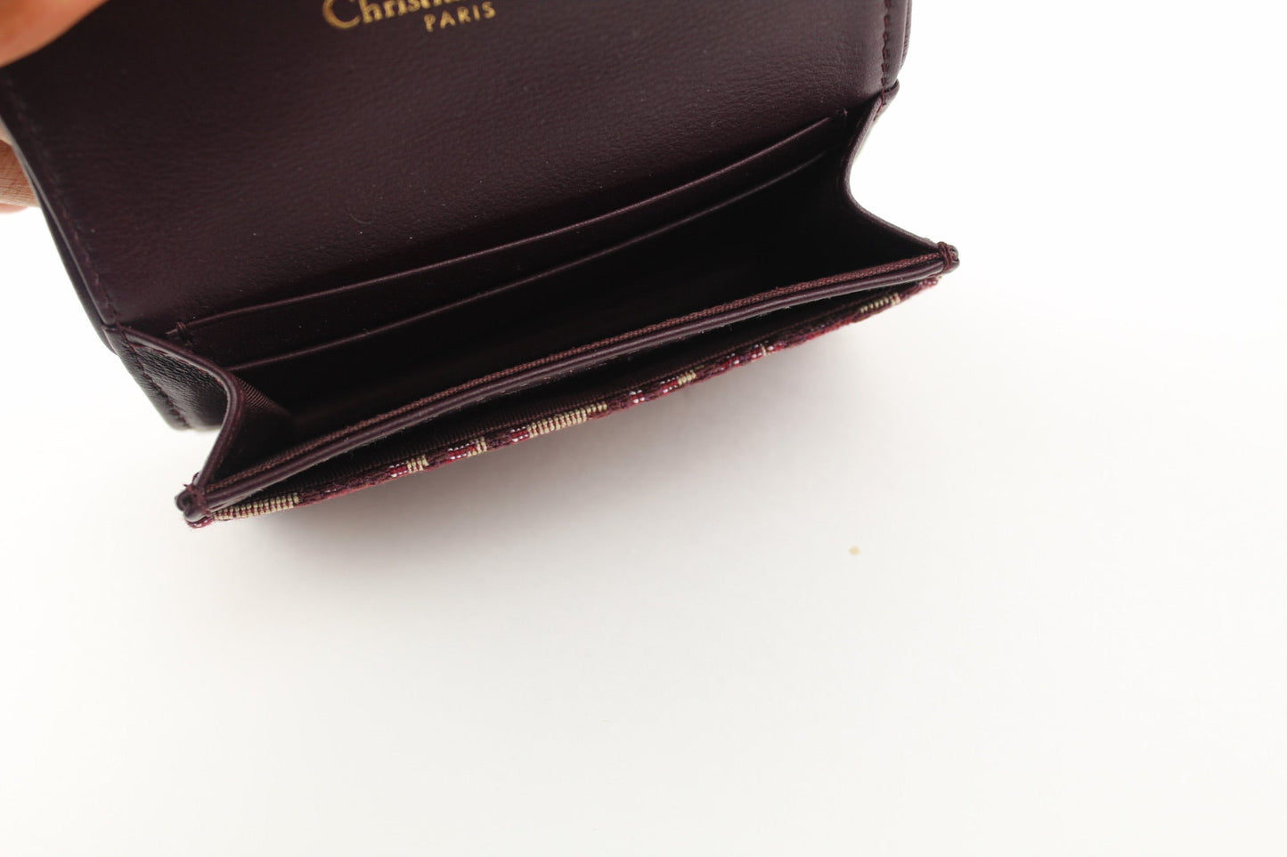DIOR OBLIQUE SADDLE FLAP CARD HOLDER