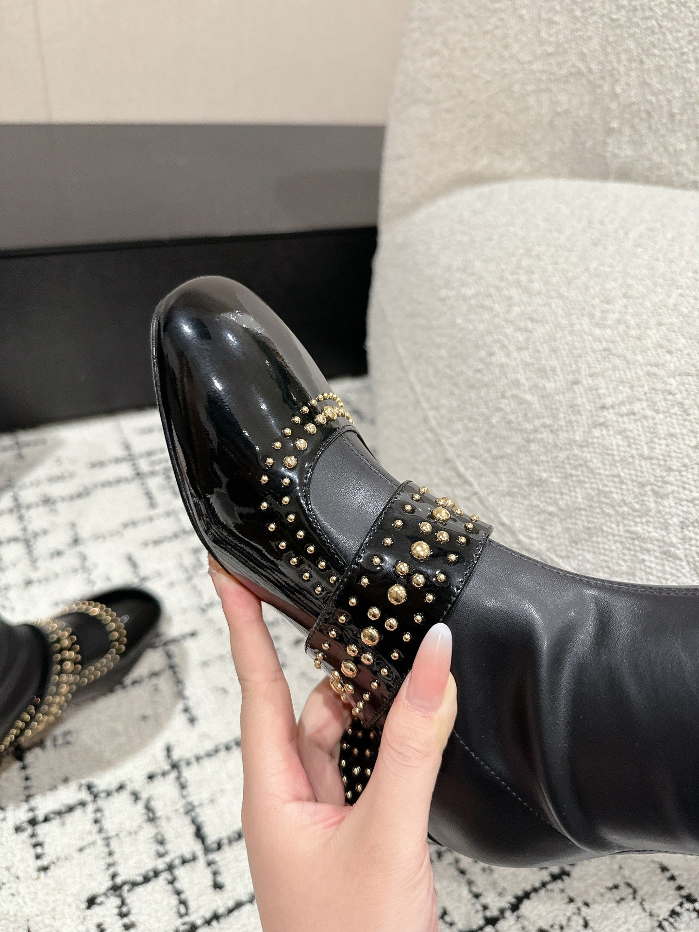 Luxury DiorBelle-D Heeled Boot Black Lambskin
