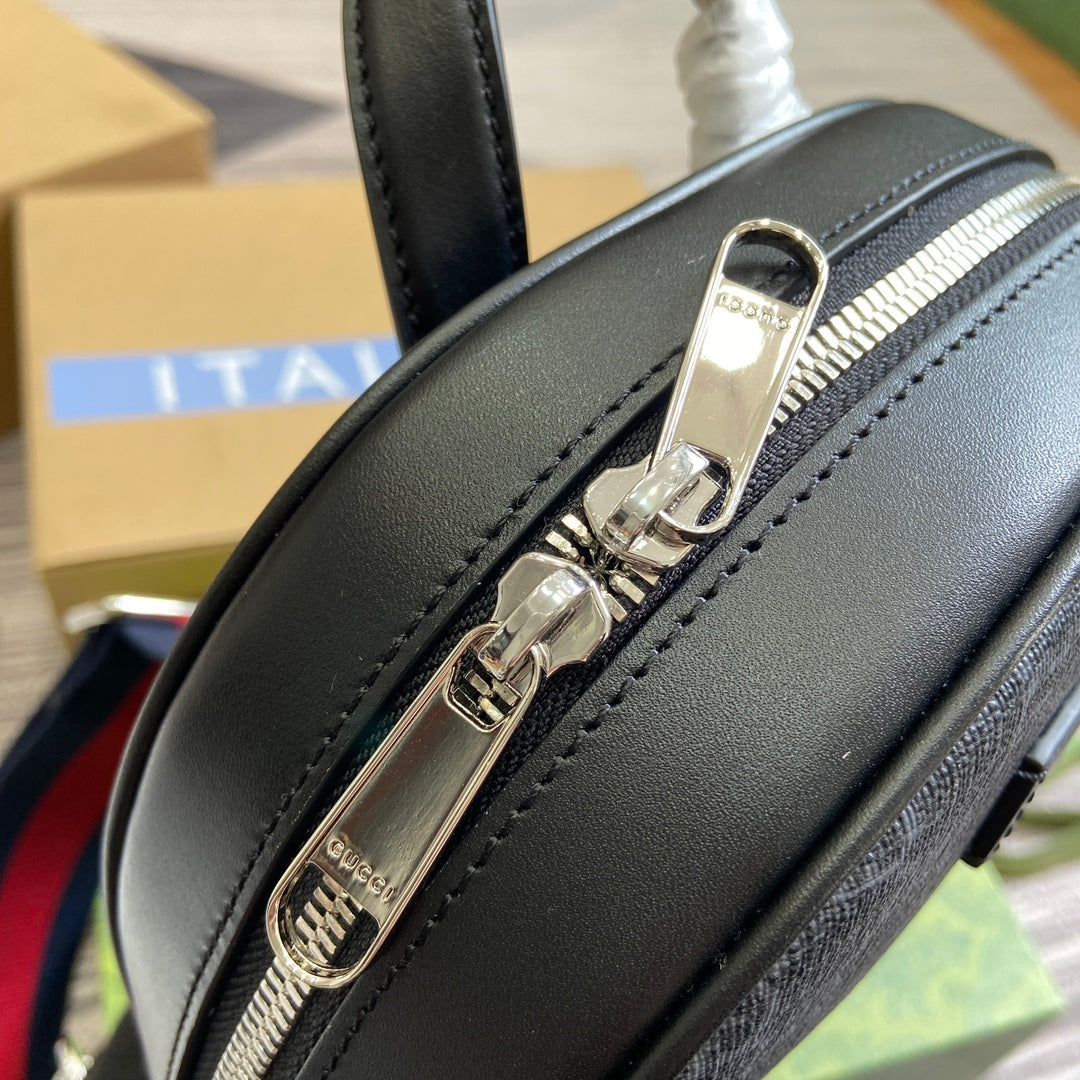 Luxury Gucci GG CROSS-BODY BAG 29 BLACK CANVAS