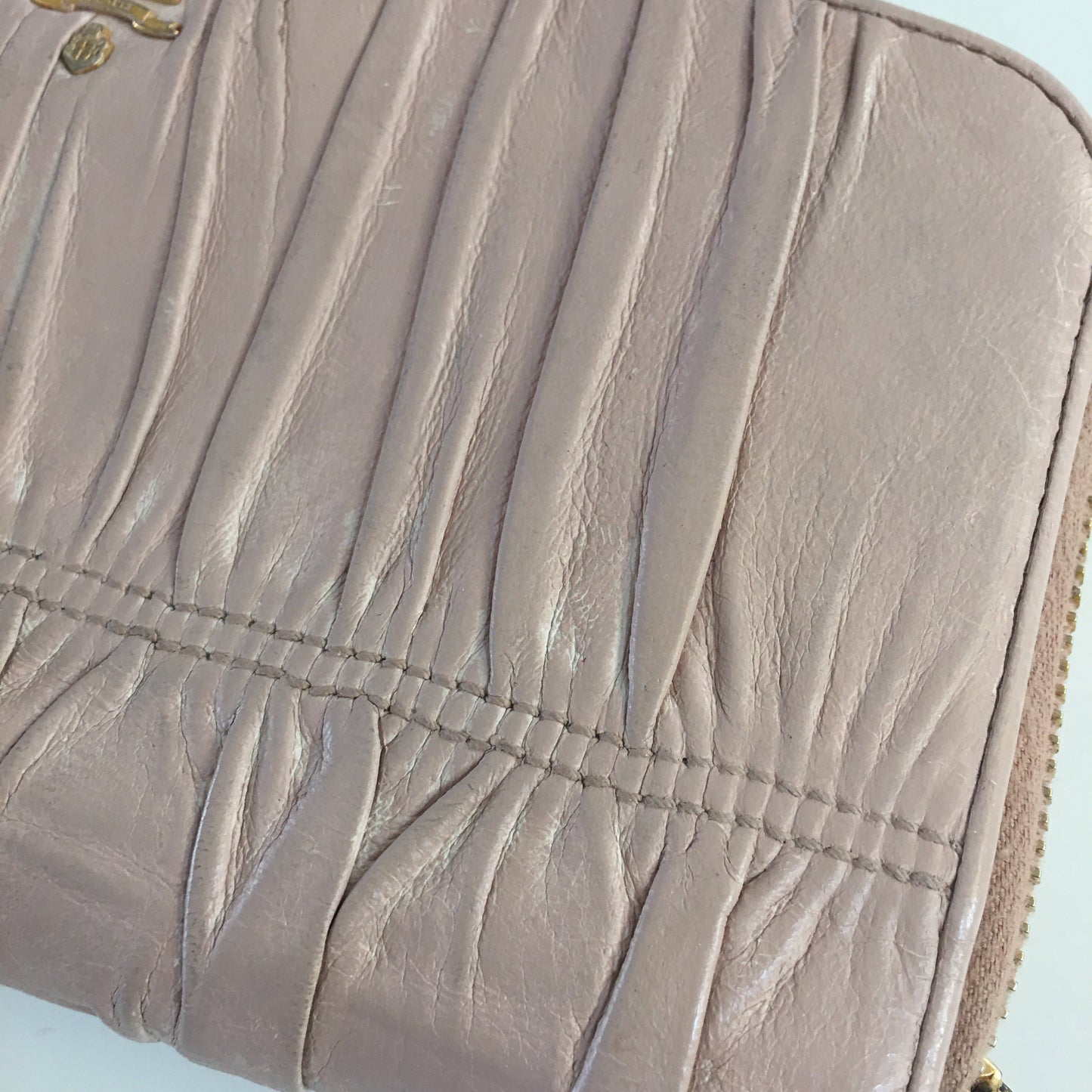 Luxury PradaWallet in Pink Leather