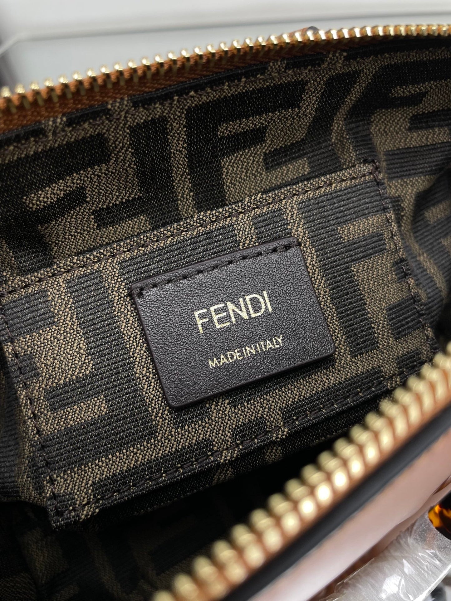 Luxury FendiBY THE WAY MINI 18 IN BURNT ORANGE EMBOSSED CALFSKIN GOLD HARDWARE