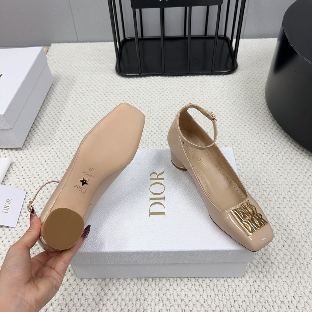 Luxury DiorMiss Luxury DiorPump 45mm In Beige Pink Glossy Lambskin 995143