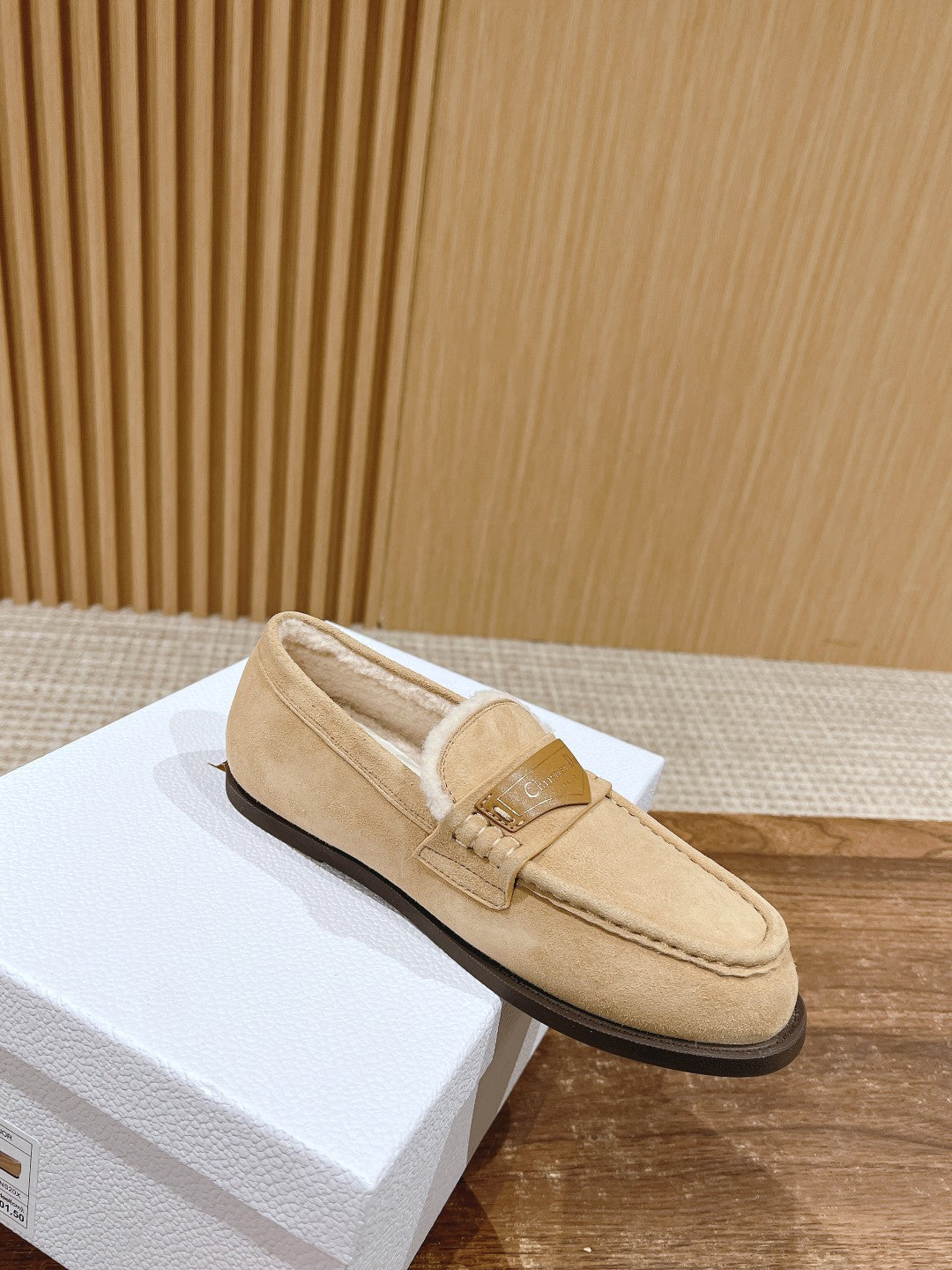 Luxury DiorLoafer In Beige Suede 101003