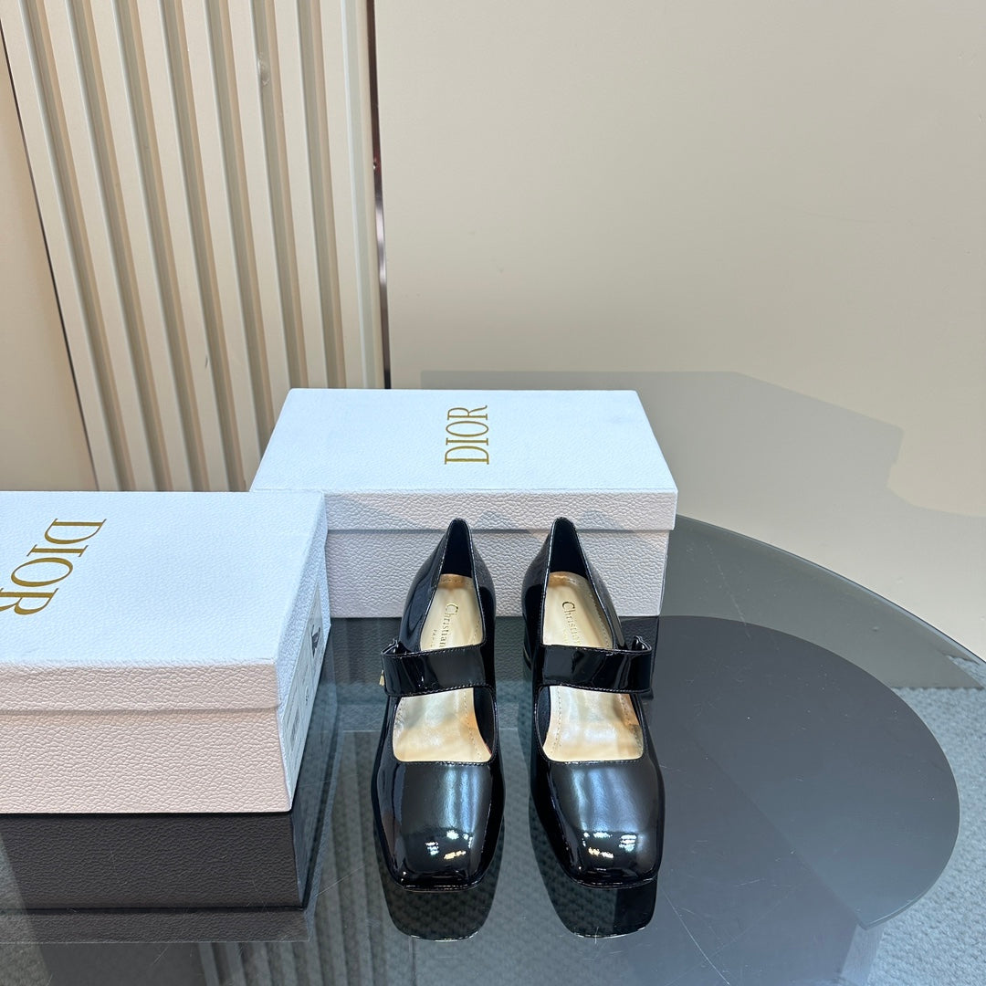 Luxury DiorMiss Luxury DiorPump 40mm Glossy Black Cowhide