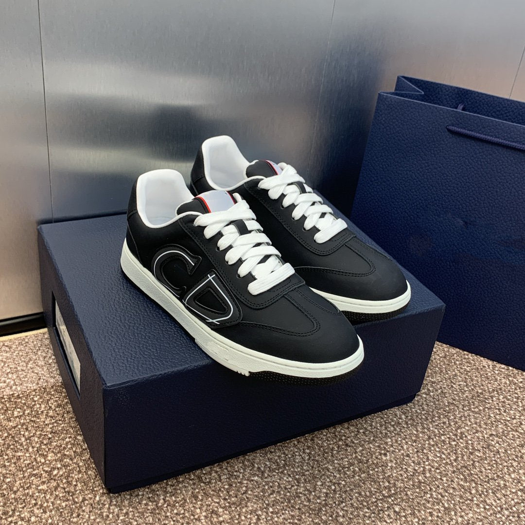 Luxury Diorhomme black white calfskin