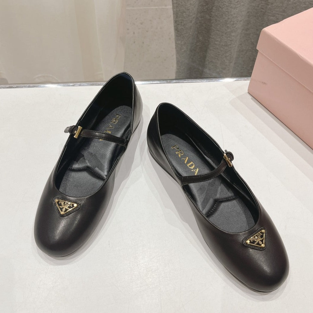 Luxury PradaNAPPA LEATHER BALLERINAS BLACK