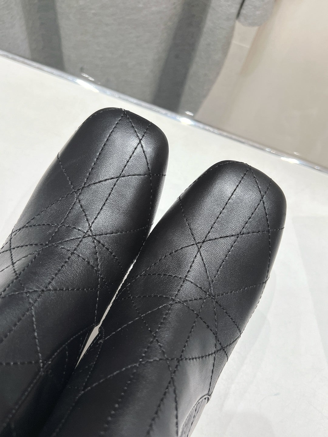 Luxury DiorAnkle Boots 85mm Black Lambskin