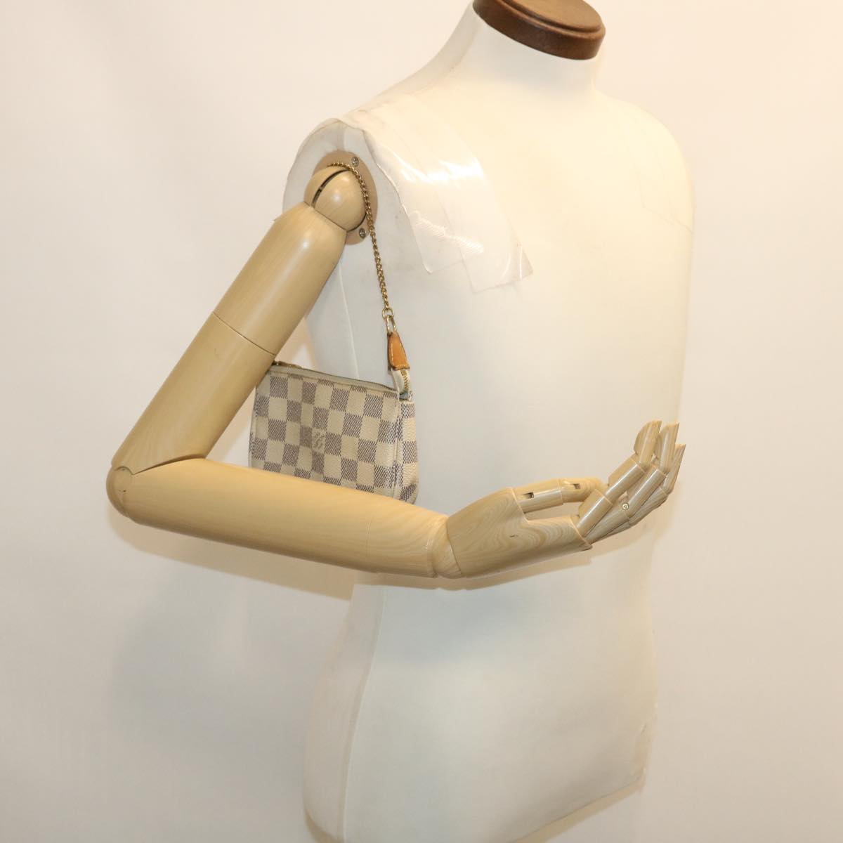 LOUIS VUITTON Damier Azur Mini Pochette Accessoires Pouch N58010 LV jk1270
