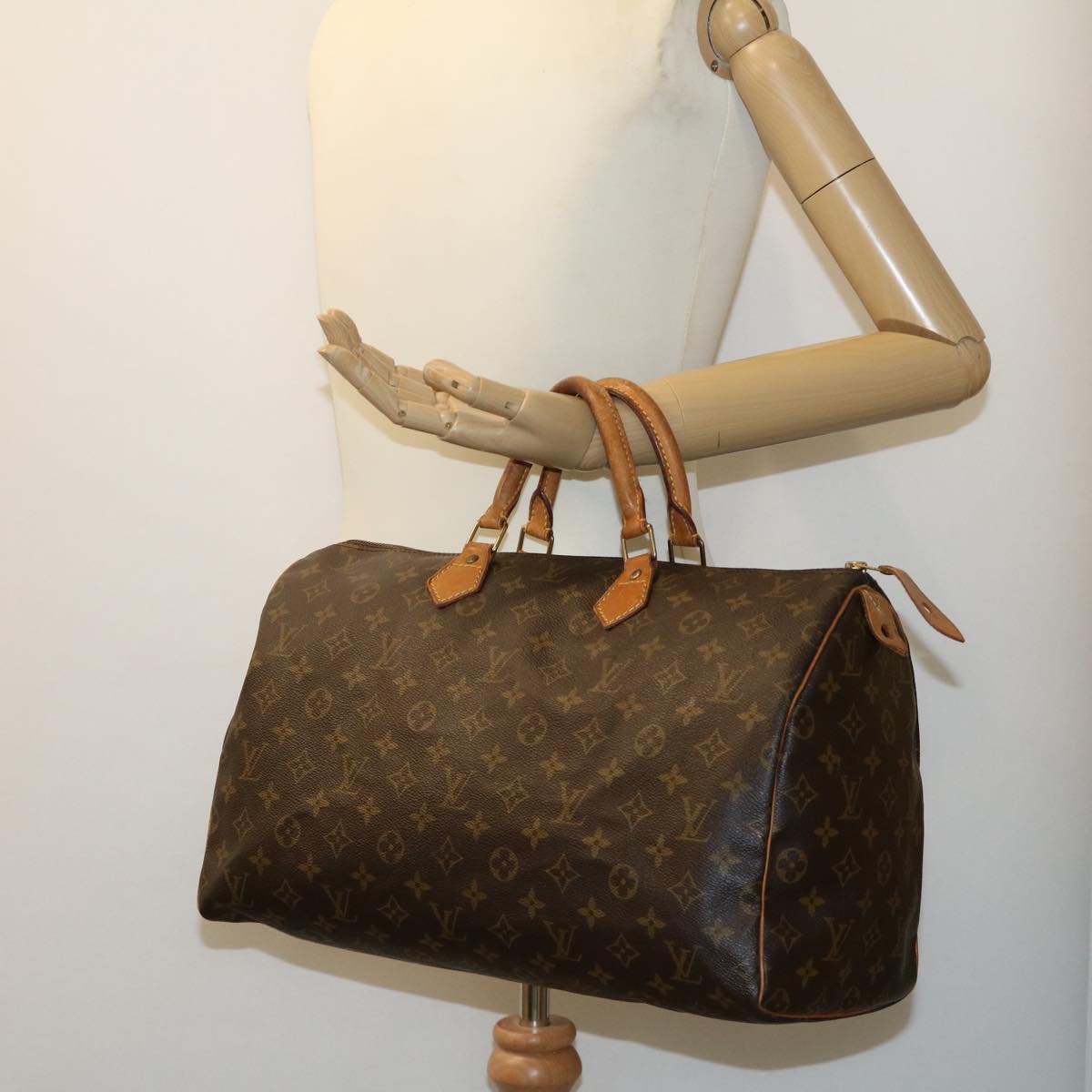 LOUIS VUITTON Monogram Speedy 40 Hand Bag M41522 LV jk1626