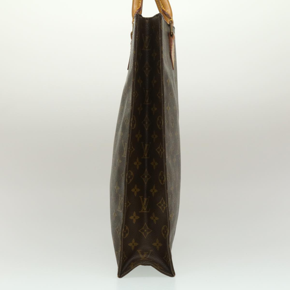 LOUIS VUITTON Monogram Sac Plat Hand Bag M51140 LV jk2041
