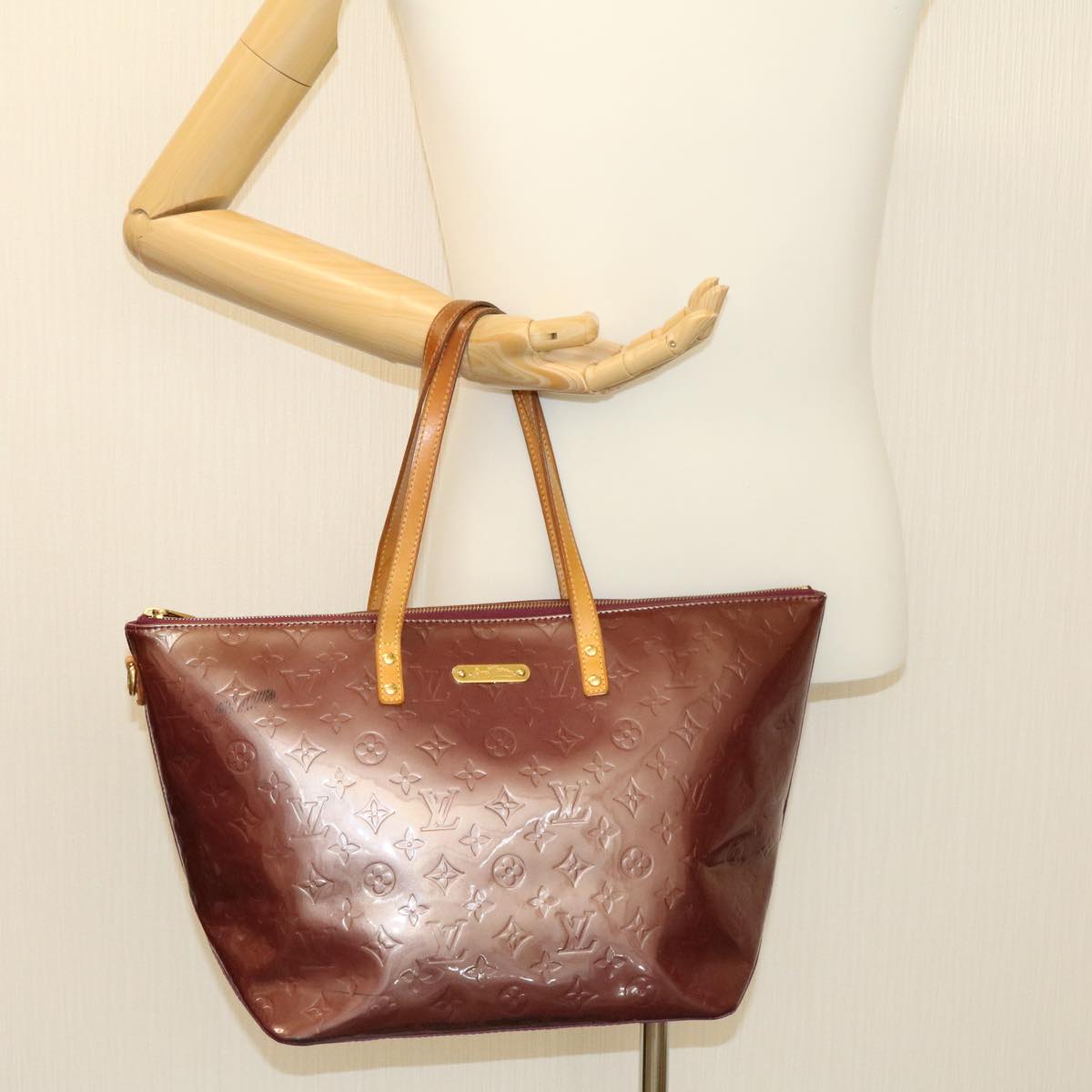 LOUIS VUITTON Monogram Vernis Bellevue GM Tote Bag Purple LV jk206