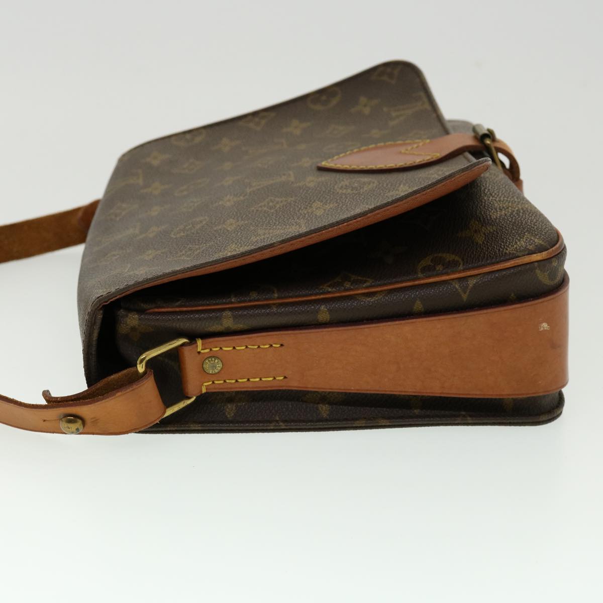 LOUIS VUITTON Monogram Cartouchiere GM Shoulder Bag M51252 LV jk2208