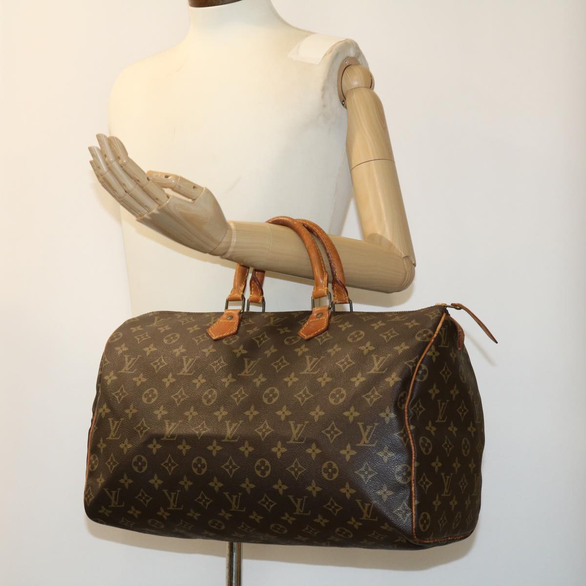 LOUIS VUITTON Monogram Speedy 40 Hand Bag M41522 LV jk2357