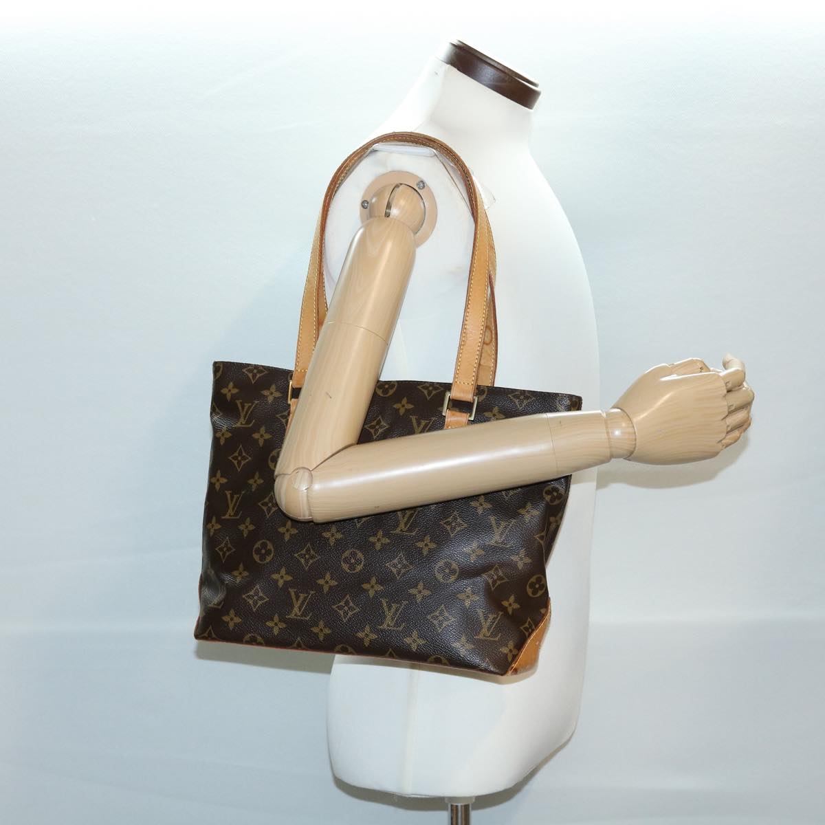 LOUIS VUITTON Monogram Cabas Piano Tote Bag M51148 LV jk2520