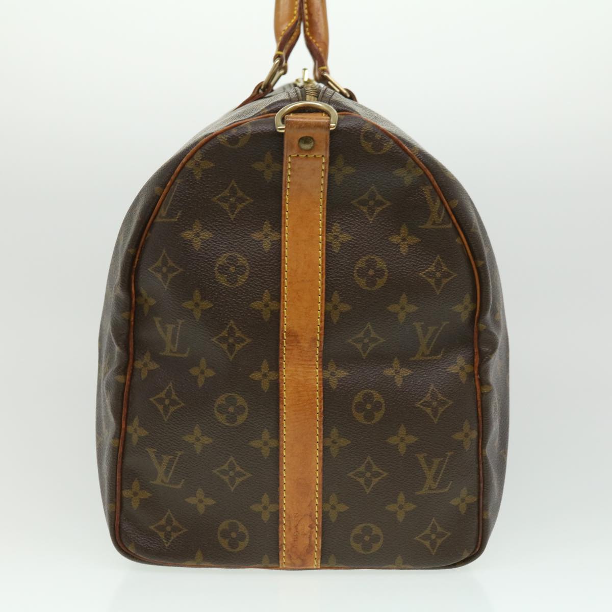 LOUIS VUITTON Monogram Keepall Bandouliere 50 Boston Bag M41416 LV jk2568