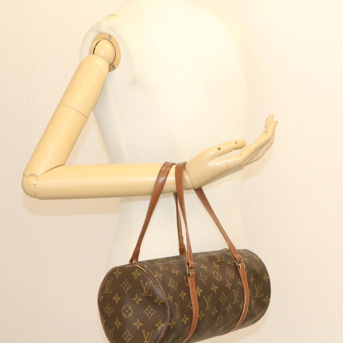 LOUIS VUITTON Monogram Papillon 30 Hand Bag Vintage M51365 LV jk290