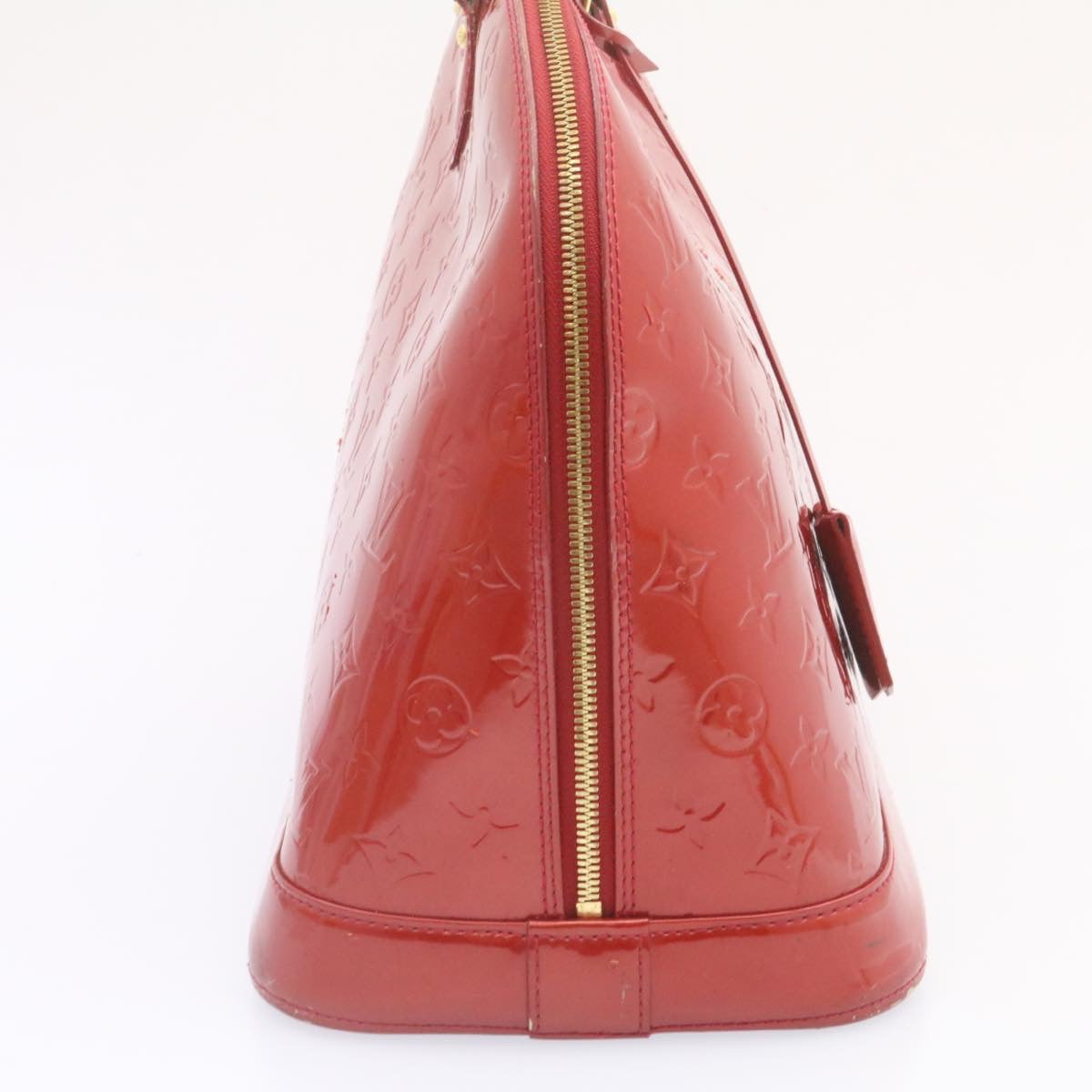 LOUIS VUITTON Monogram Vernis AlmaGM Hand Bag Pomme D'amour M91678 LV jk321