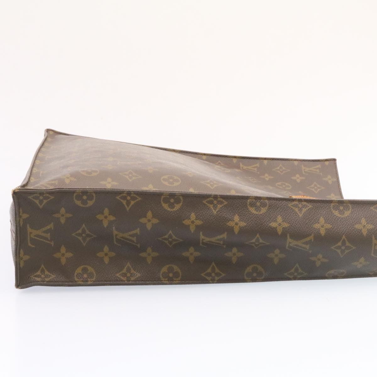 LOUIS VUITTON Monogram Sac Plat Hand Bag M51140 LV jk625
