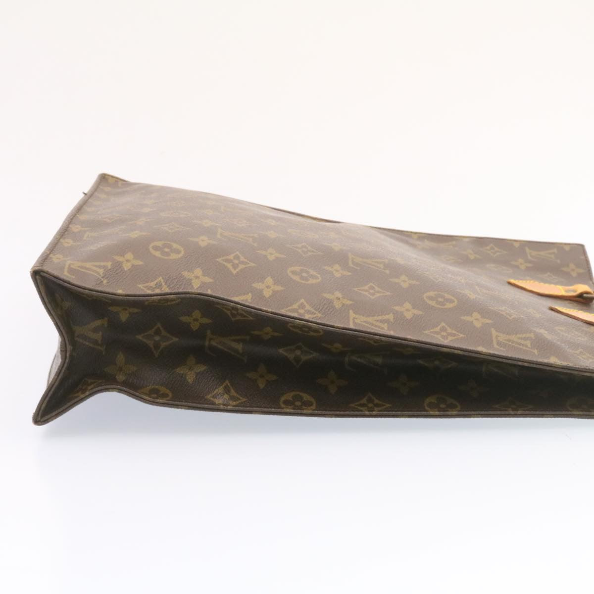 LOUIS VUITTON Monogram Sac Plat Hand Bag M51140 LV jk628