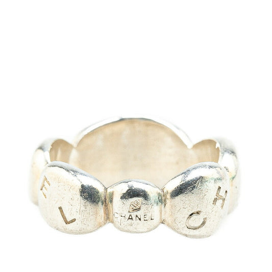 Chanel Logo Motif Metal Ring