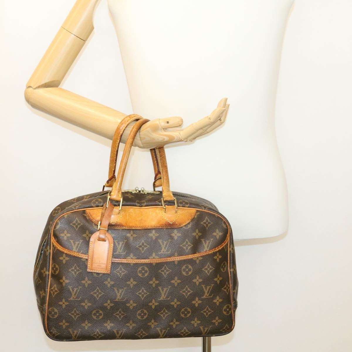 LOUIS VUITTON Monogram Deauville Hand Bag M47270 LV ki1069