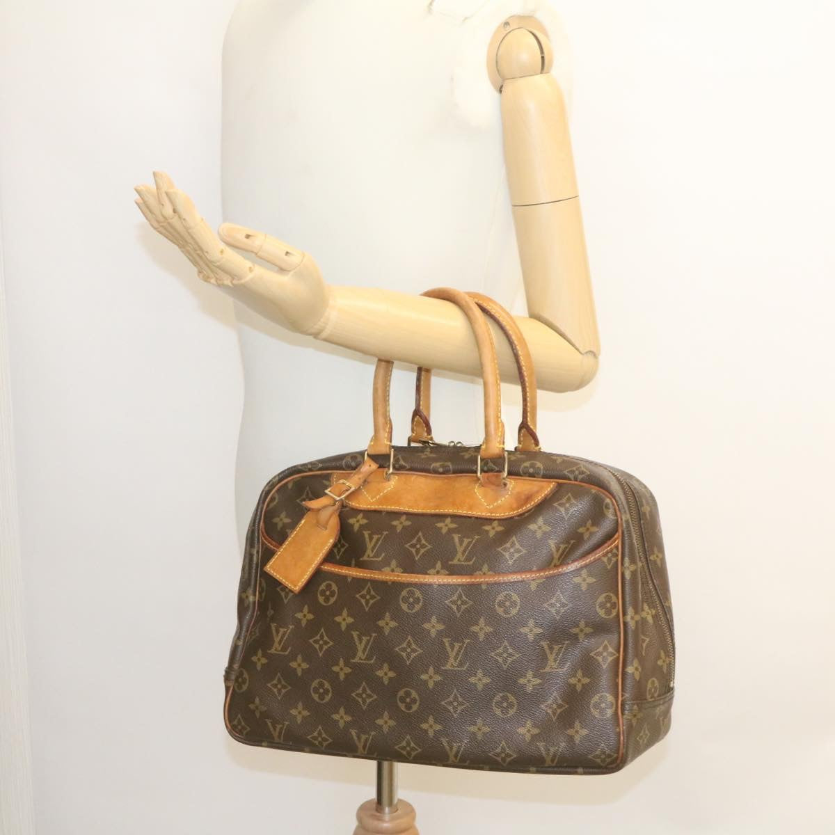 LOUIS VUITTON Monogram Deauville Hand Bag M47270 LV ki1531