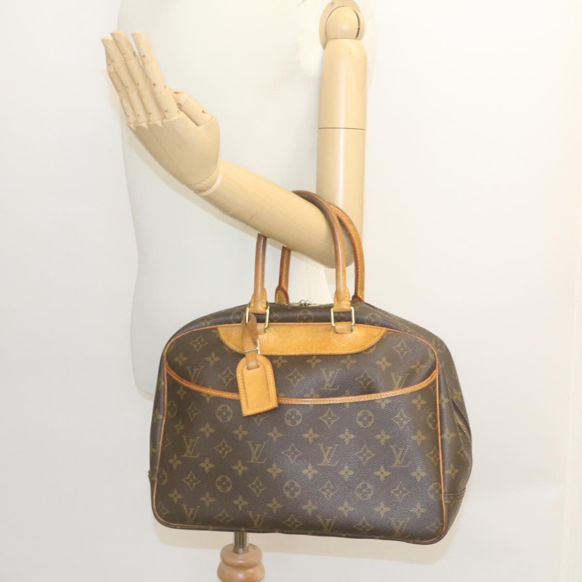 LOUIS VUITTON Monogram Deauville Hand Bag M47270 LV ki1673