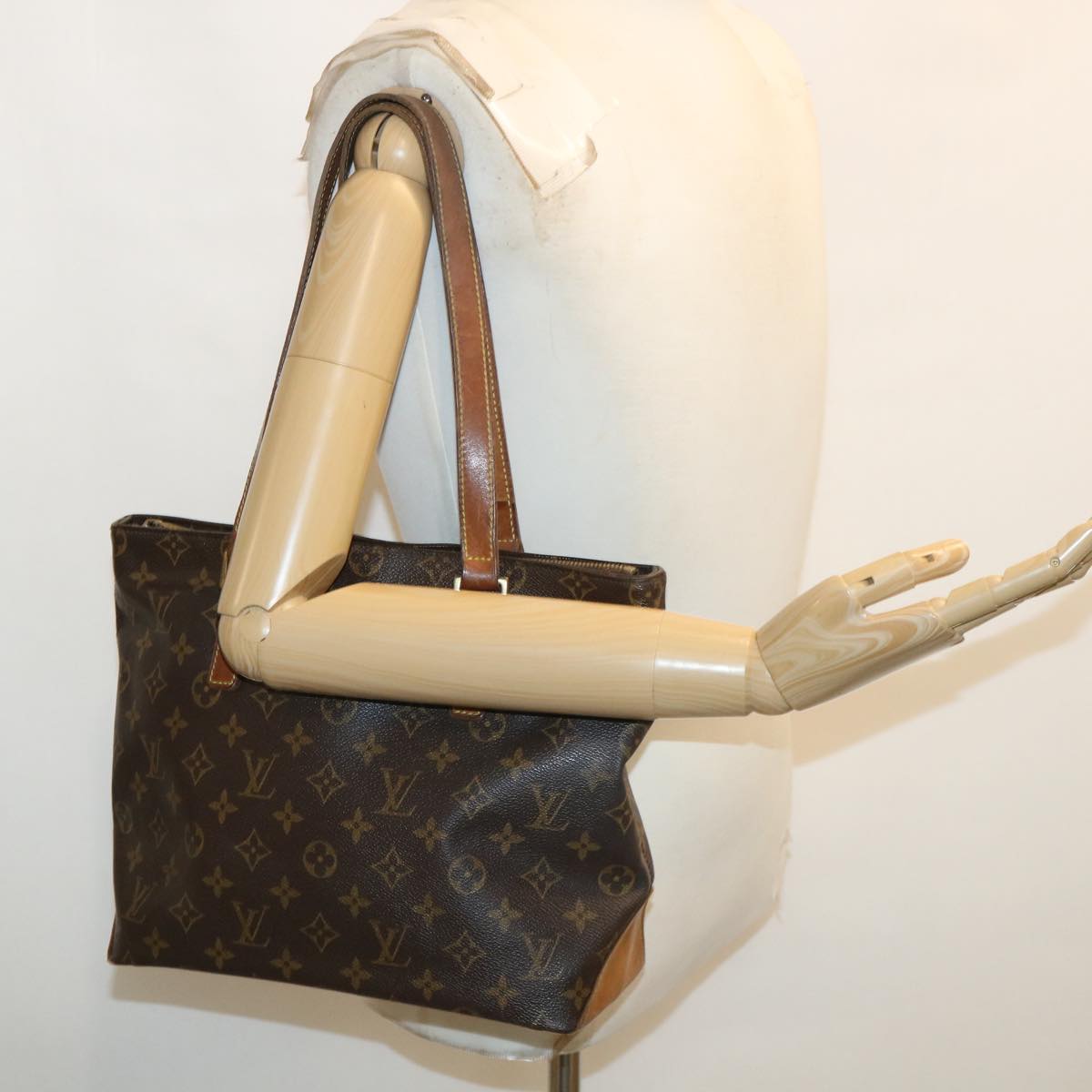LOUIS VUITTON Monogram Cabas Piano Tote Bag M51148 LV ki2656