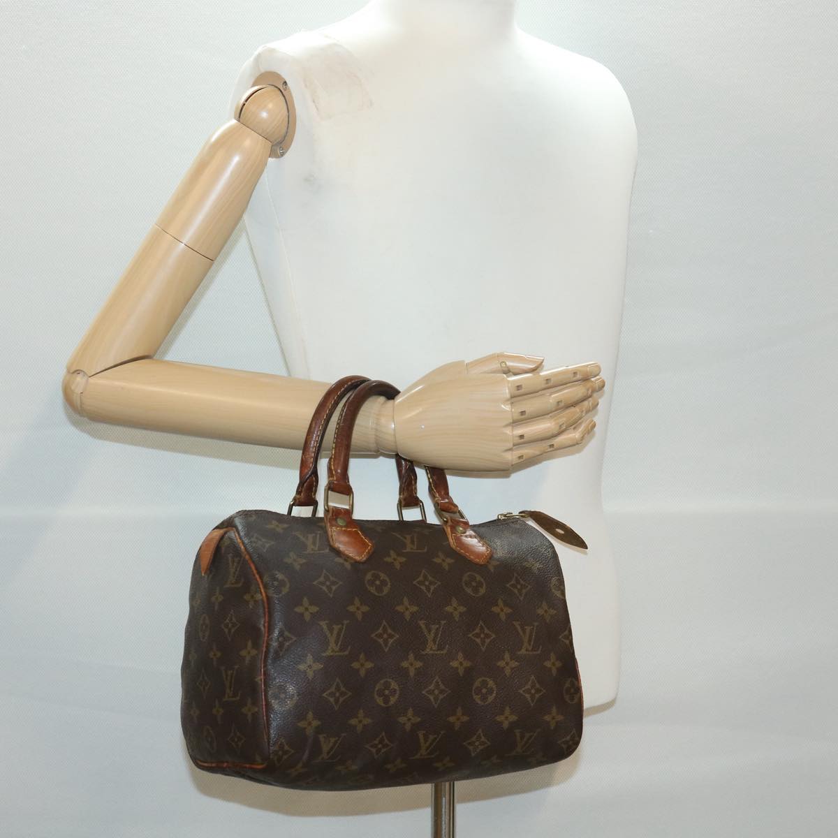 LOUIS VUITTON Monogram Speedy 25 Hand Bag M41528 LV ki2669