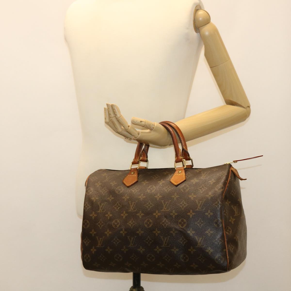 LOUIS VUITTON Monogram Speedy 35 Hand Bag M41524 LV ki2755