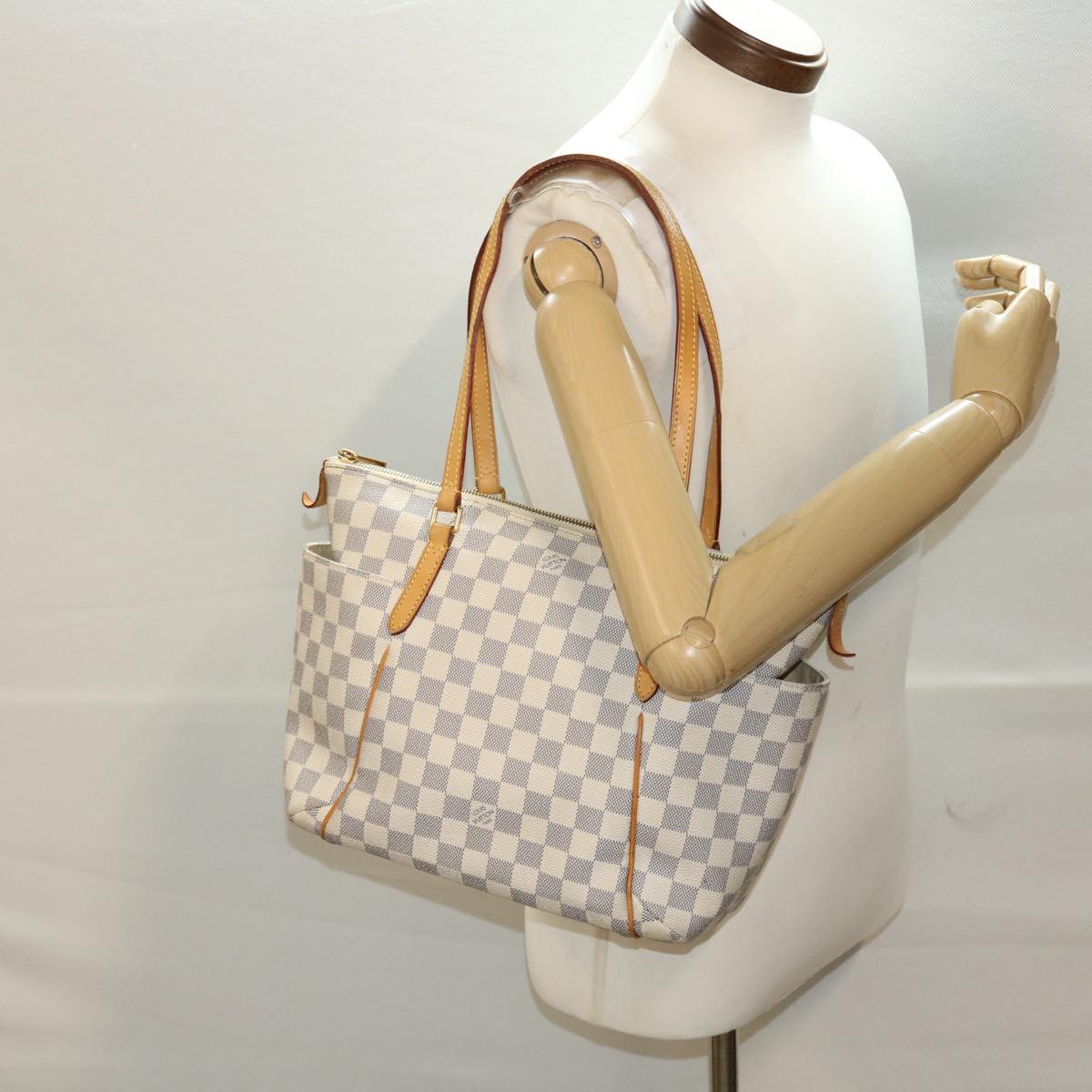 LOUIS VUITTON Damier Azur Totally PM Tote Bag N41280 LV ki3011