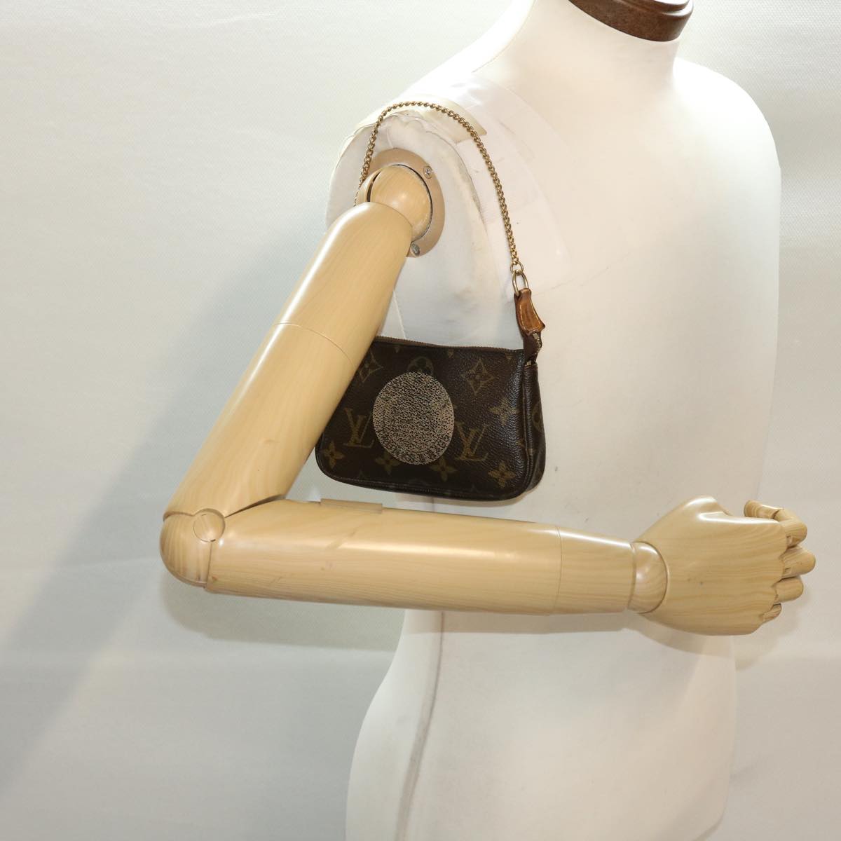 LOUIS VUITTON Monogram T&B Mini Pochette Accessoires Pouch M60153 LV ki3079