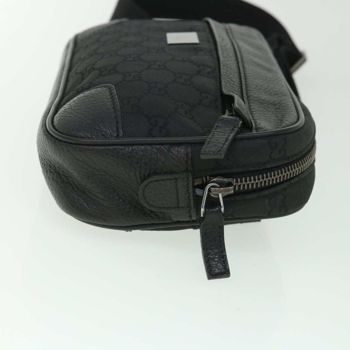 Luxury Gucci GG Canvas Waist bag Nylon Leather Black 336672 ki3498
