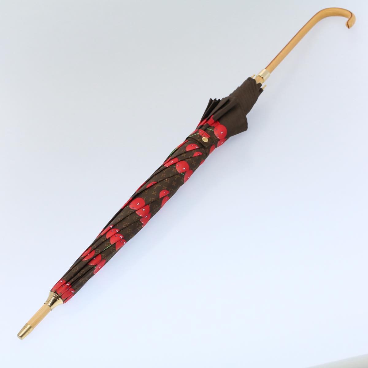 LOUIS VUITTON Monogram Cherry Parapluie Umbrella Polyester M70125 ki3536A