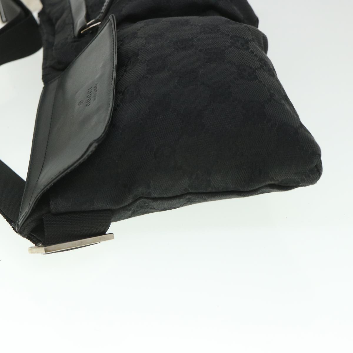 Luxury Gucci GG Canvas Waist bag Black 28566 ki3540