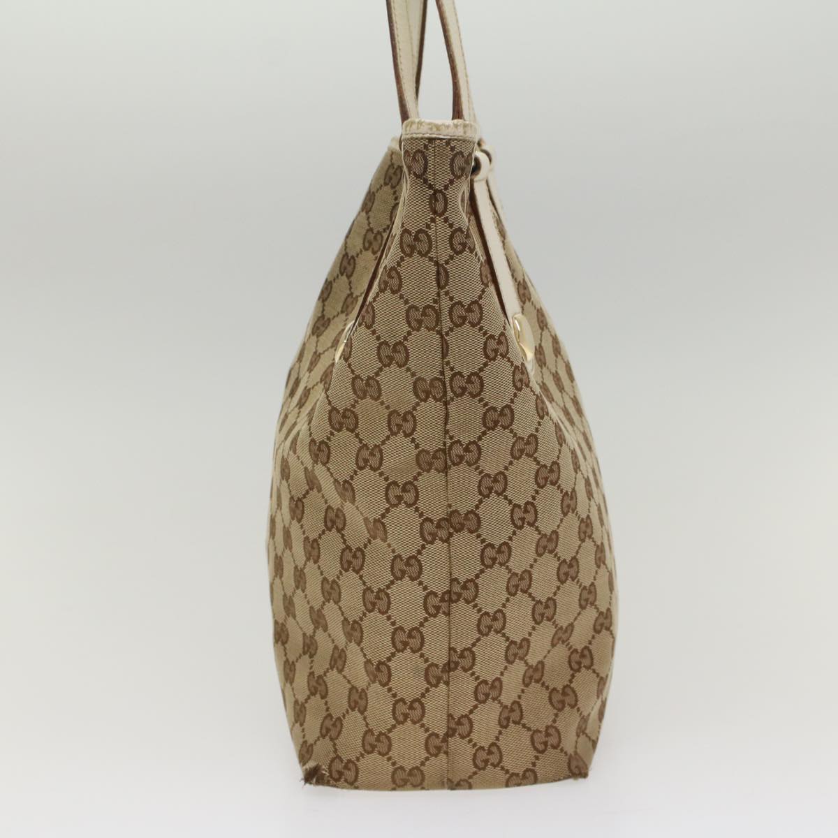 Luxury Gucci GG Canvas Tote Bag Beige 153009 ki3544