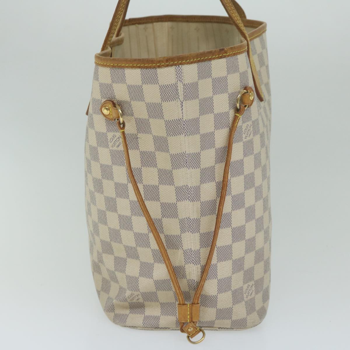 LOUIS VUITTON Damier Azur Neverfull MM Tote Bag N41605 LV ki3918