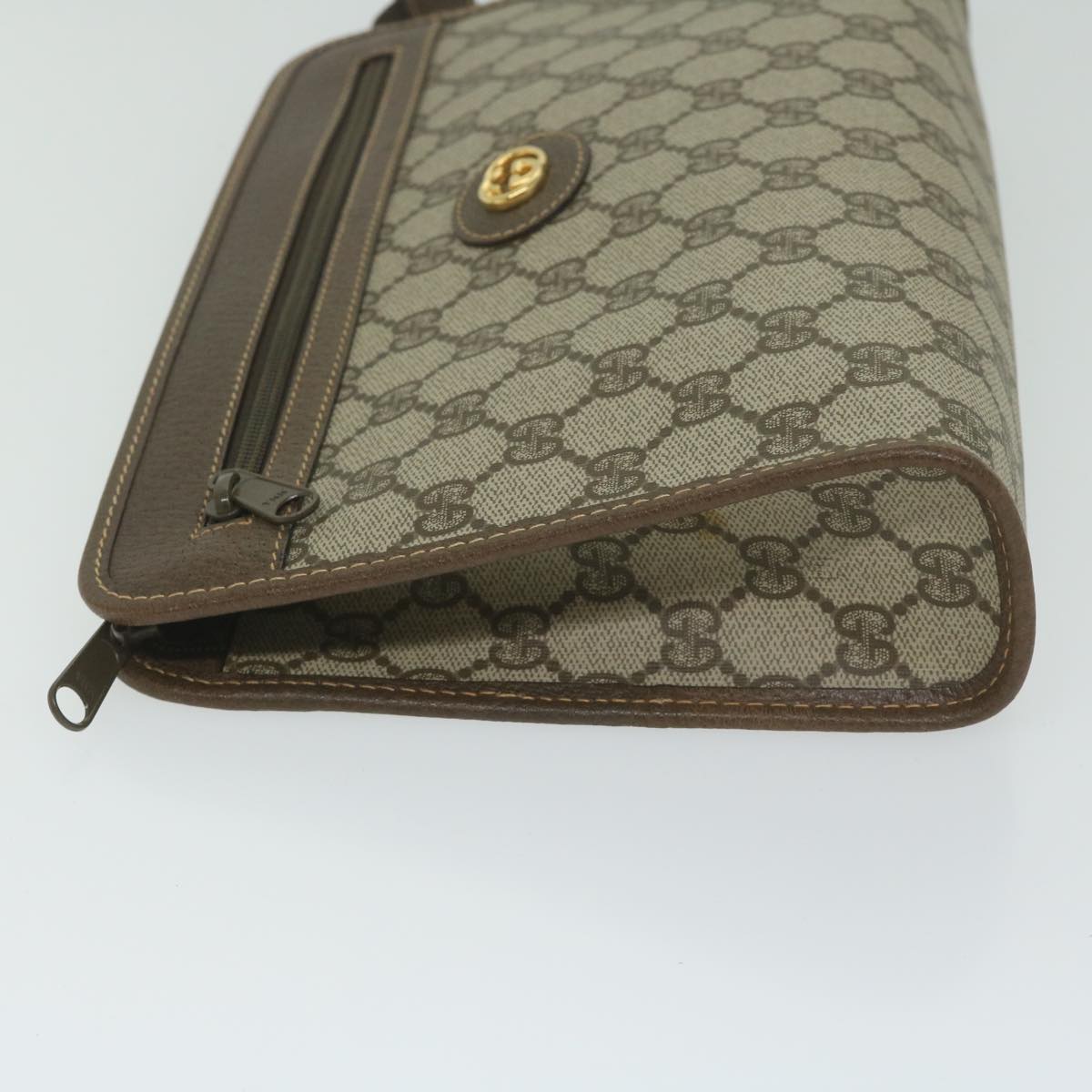 GUCCI Interlocking GG Supreme Clutch Bag Beige 014 115 6063 ki3996