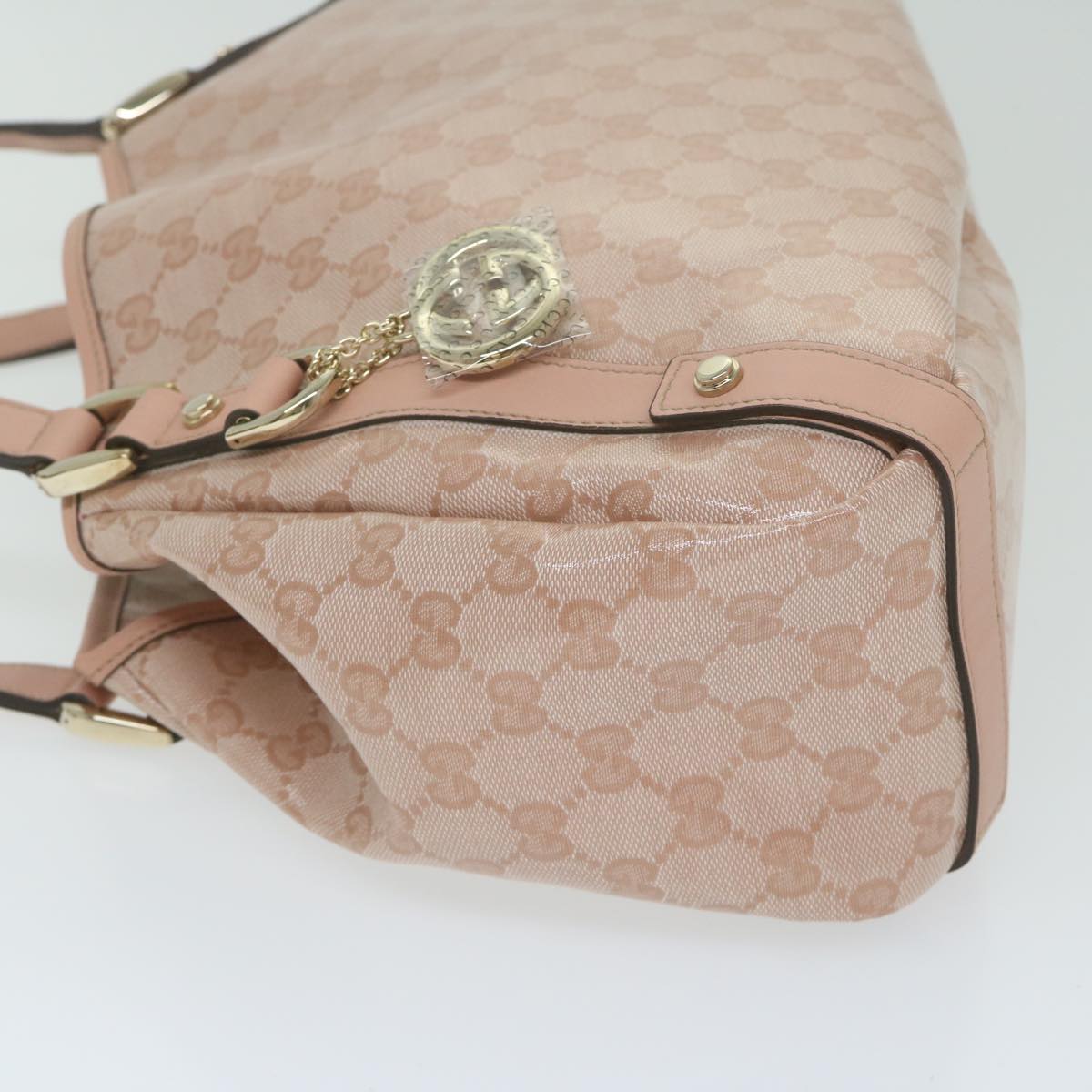 GUCCI GG Crystal interlocking Abby Shoulder Bag Pink 130736 ki4018A