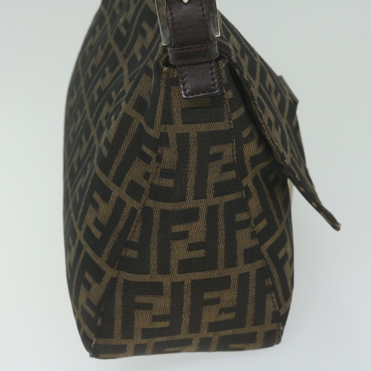 Luxury FendiZucca Canvas Mamma Baguette Shoulder Bag Black 33492 26325 008ki4044