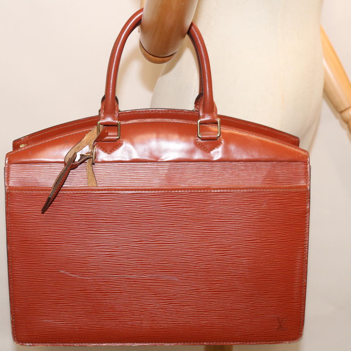 LOUIS VUITTON Epi Riviera Hand Bag Brown M48183 LV ki4331