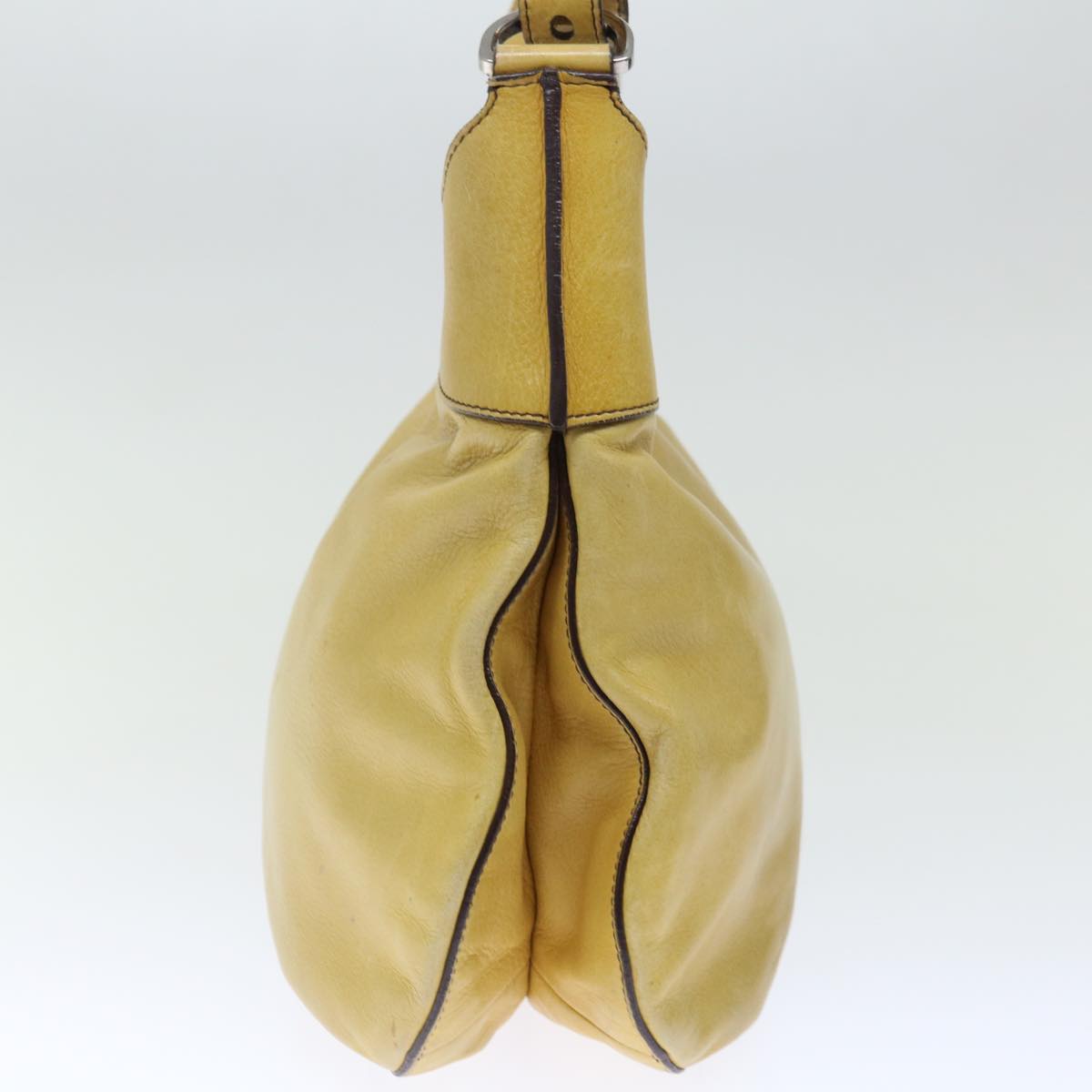 Luxury PradaShoulder Bag Leather Yellow ki4389