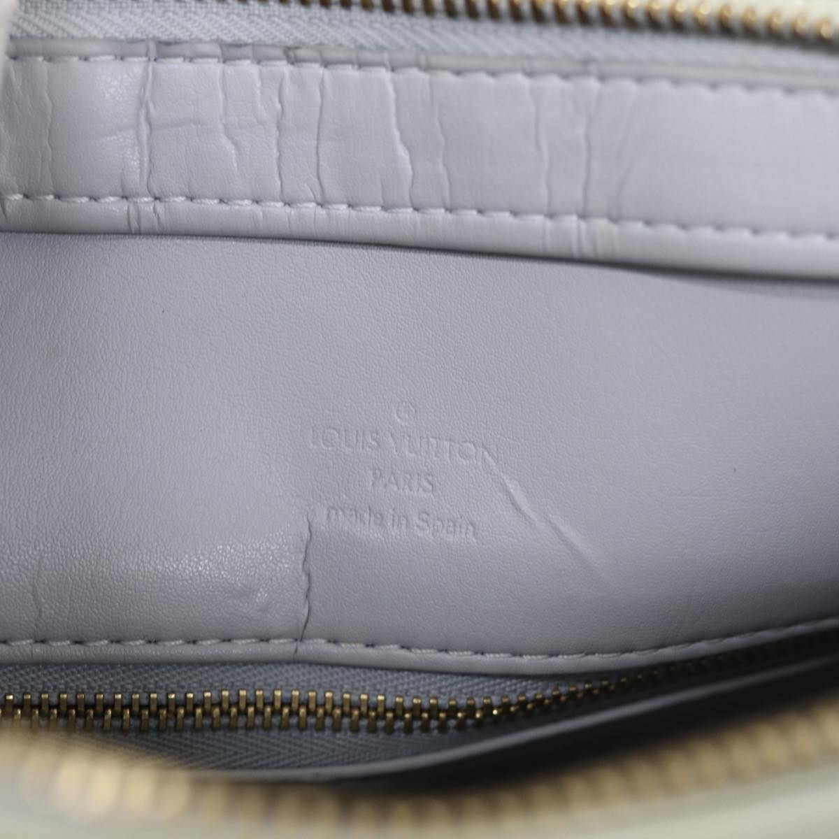 LOUIS VUITTON Monogram Vernis Houston Hand Bag Gris M91053 LV ki4535